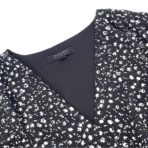 ALL Saints Ilia Pippa Floral Ruffle Tiered Mini Dress - Picture 9 of 12